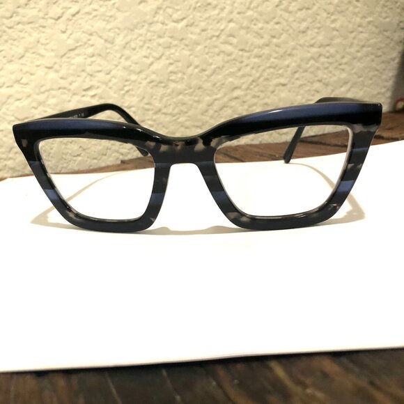 Coach 547787(Blue Glitter Varsity Stripe) Eye Glasses - Picture 2 of 16